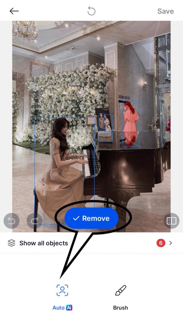 Ai detects objects in the photo