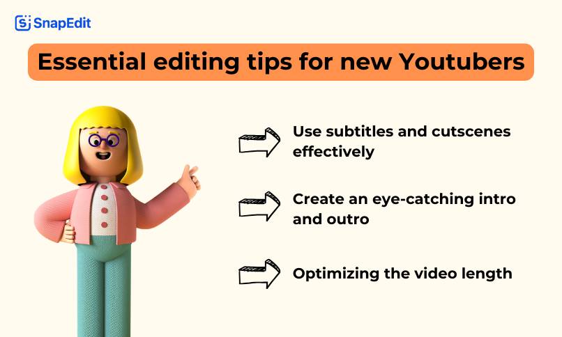 Editing video tips for Youtubers